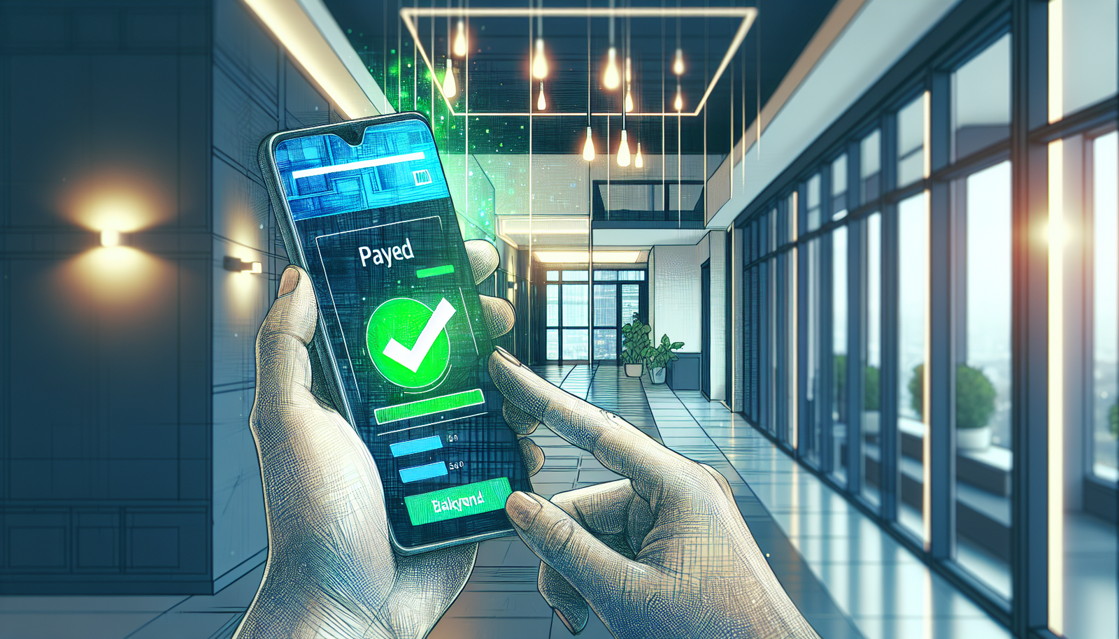 Aplicativo de gestão condominial mostrando pagamento realizado com sucesso, ilustrando como reduzir inadimplência do condomínio.