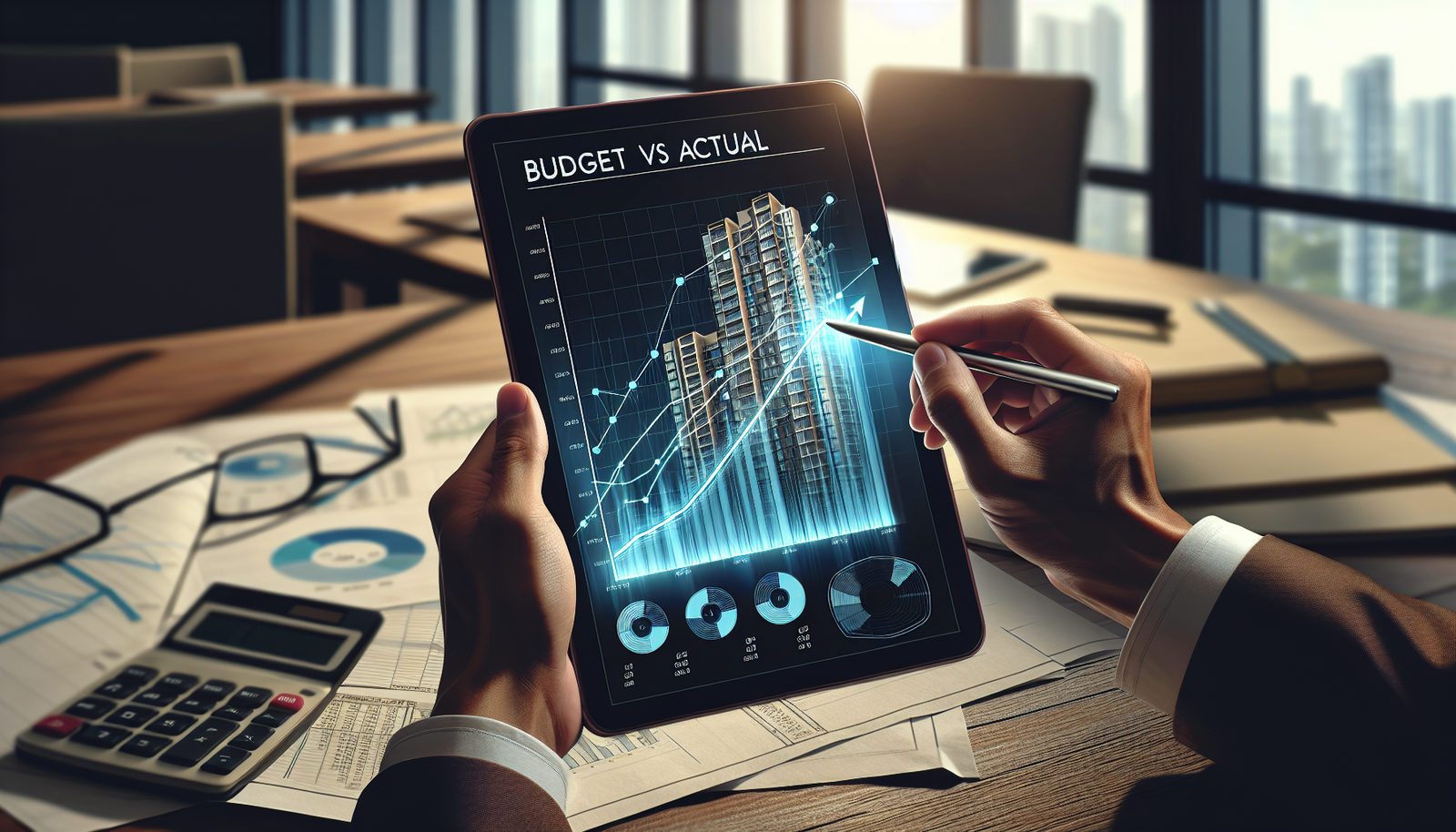 Gráfico de previsão orçamentária condominial mostrando controle financeiro e planejamento.
