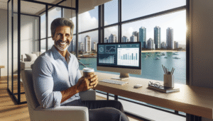 Síndico em Balneário Camboriú satisfeito com a gestão da sua administradora de condomínios.